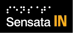 Sensata IN 2 color light logo on dark background