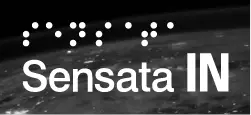 Sensata IN reverse logo on dark photo
